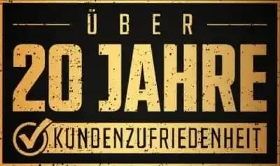 Siegel Kundenzufriedenheit über 20 Jahre